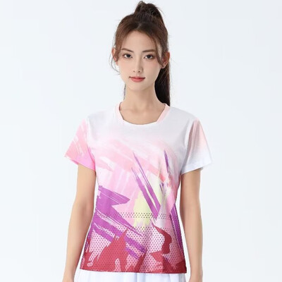 Muškarci Žene Majice kratkih rukava za badminton 2024 Brzosušeća odjeća za stolni tenis Dres s printom za trening Odbojka Košulje za parove