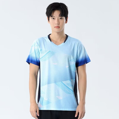 Muškarci Žene Majice kratkih rukava za badminton 2024 Brzosušeća odjeća za stolni tenis Dres s printom za trening Odbojka Košulje za parove