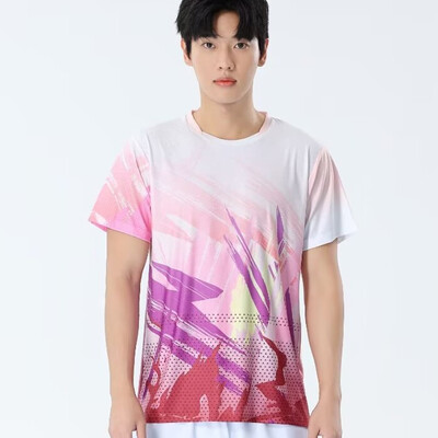 Muškarci Žene Majice kratkih rukava za badminton 2024 Brzosušeća odjeća za stolni tenis Dres s printom za trening Odbojka Košulje za parove