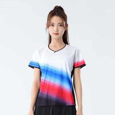 Muškarci Žene Majice kratkih rukava za badminton 2024 Brzosušeća odjeća za stolni tenis Dres s printom za trening Odbojka Košulje za parove