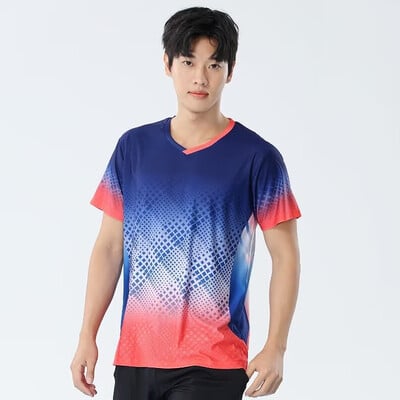 Muškarci Žene Majice kratkih rukava za badminton 2024 Brzosušeća odjeća za stolni tenis Dres s printom za trening Odbojka Košulje za parove