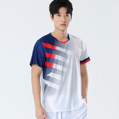 Muškarci Žene Majice kratkih rukava za badminton 2024 Brzosušeća odjeća za stolni tenis Dres s printom za trening Odbojka Košulje za parove