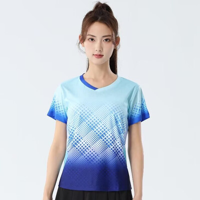 Muškarci Žene Majice kratkih rukava za badminton 2024 Brzosušeća odjeća za stolni tenis Dres s printom za trening Odbojka Košulje za parove