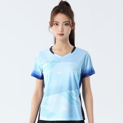 Muškarci Žene Majice kratkih rukava za badminton 2024 Brzosušeća odjeća za stolni tenis Dres s printom za trening Odbojka Košulje za parove