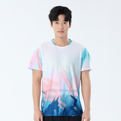 Muškarci Žene Majice kratkih rukava za badminton 2024 Brzosušeća odjeća za stolni tenis Dres s printom za trening Odbojka Košulje za parove