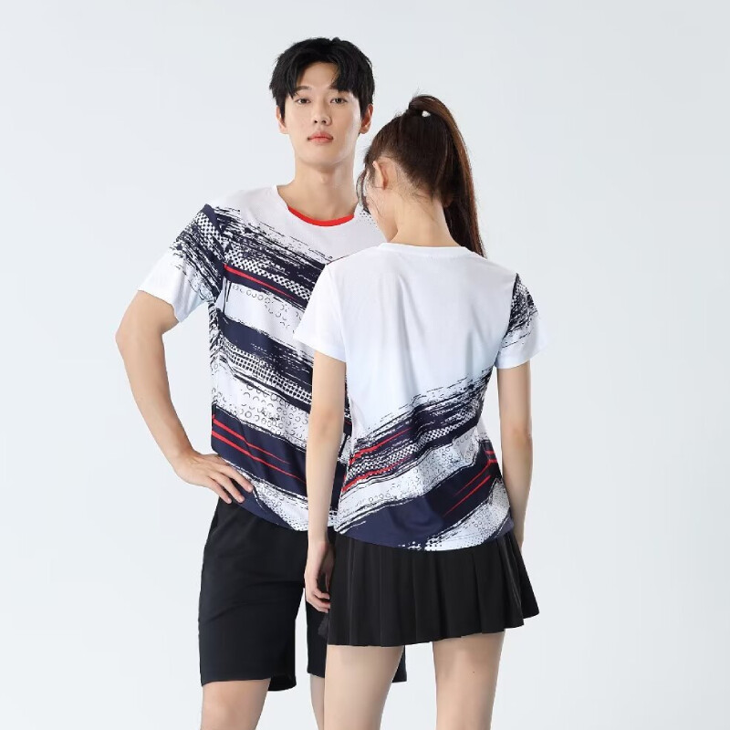 Muškarci Žene Majice kratkih rukava za badminton 2024 Brzosušeća odjeća za stolni tenis Dres s printom za trening Odbojka Košulje za parove