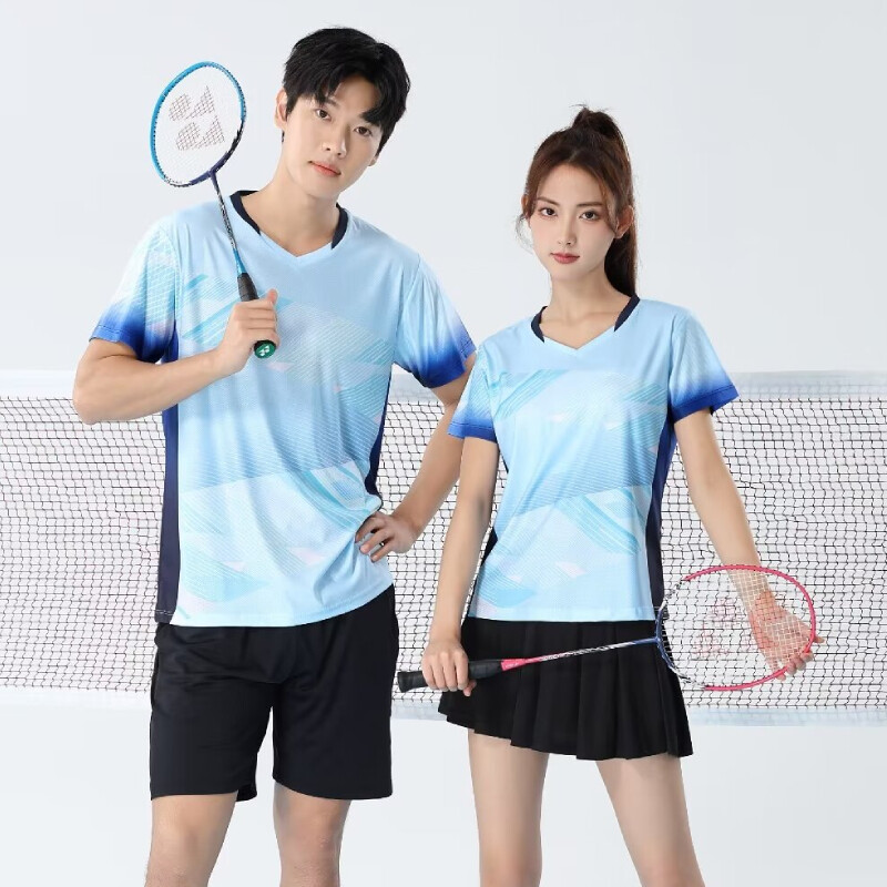 Muškarci Žene Majice kratkih rukava za badminton 2024 Brzosušeća odjeća za stolni tenis Dres s printom za trening Odbojka Košulje za parove