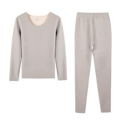 Θερμικά εσώρουχα 2 τεμαχίων χοντρά διπλής στρώσης για άνδρες και γυναίκες Ζεστά εσώρουχα Χειμερινά ρούχα Ρούχα χωρίς ραφή