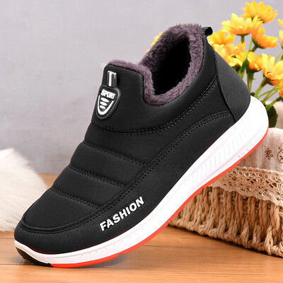 Χειμερινές ανδρικές μπότες Ζεστές γούνες Μπότες χιονιού Slip on Casuals Sneakers Ανδρικά παπούτσια Αντιολισθητικά Αντρικά παπούτσια Ανδρικά παπούτσια με μαλακό κάτω μέρος Παπούτσια για ζευγάρια