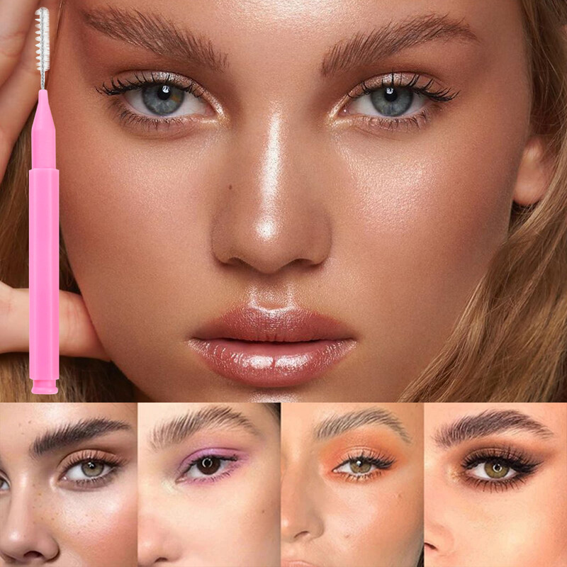 10-50 tk Mini kulmuhari ühekordselt kasutatav kerge kulmu tõstev harja mikroripsmeharja aplikaatorid, kaasaskantav püsihari