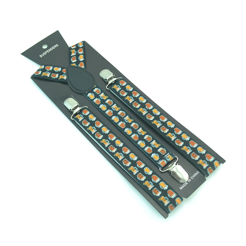 Férfi Női Harisnyatartó Nadrághoz Nadrágtartó Márka dizájn Mix Sárga söröspohár csésze zöld leveles merevítő pánt 3 kapcsos elasztikus