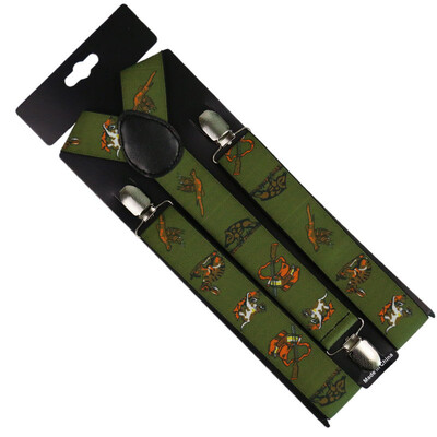 Új vintage férfi női állítható 3,5 cm széles, nagy teherbírású Y-back Hunters állattartók