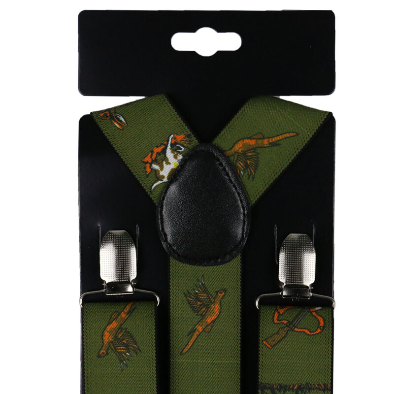 Új vintage férfi női állítható 3,5 cm széles, nagy teherbírású Y-back Hunters állattartók