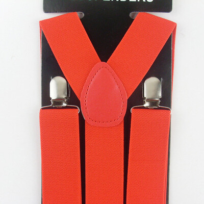 δωρεάν αποστολή Ανδρικά σιδεράκια με κλιπ Unisex Elastic Slim φαρδιά ζαρτιέρες 3,5cm Wide Mix Y-Black ζαρτιέρες Χονδρική