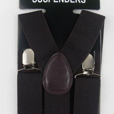 δωρεάν αποστολή Ανδρικά σιδεράκια με κλιπ Unisex Elastic Slim φαρδιά ζαρτιέρες 3,5cm Wide Mix Y-Black ζαρτιέρες Χονδρική