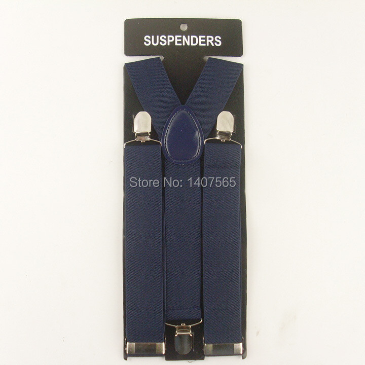 δωρεάν αποστολή Ανδρικά σιδεράκια με κλιπ Unisex Elastic Slim φαρδιά ζαρτιέρες 3,5cm Wide Mix Y-Black ζαρτιέρες Χονδρική