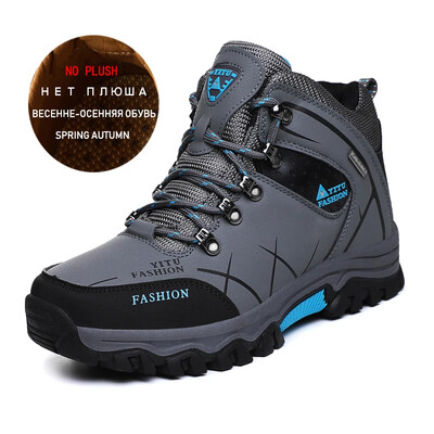 Zīmols Vīriešu ziemas zābaki Vīriešu sniega zābaki ziemas silti ādas ūdensizturīgi vīriešu kedas āra elpojoši pārgājienu zābaki darba apavi