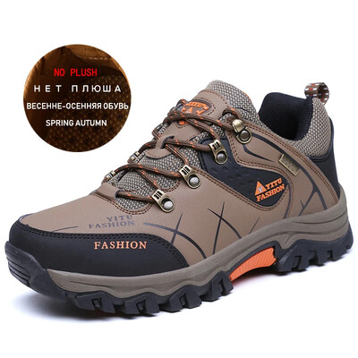 Zīmols Vīriešu ziemas zābaki Vīriešu sniega zābaki ziemas silti ādas ūdensizturīgi vīriešu kedas āra elpojoši pārgājienu zābaki darba apavi