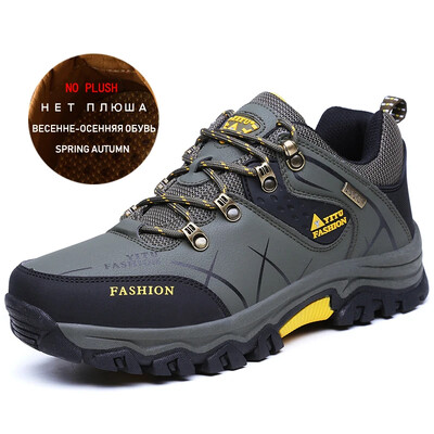 Zīmols Vīriešu ziemas zābaki Vīriešu sniega zābaki ziemas silti ādas ūdensizturīgi vīriešu kedas āra elpojoši pārgājienu zābaki darba apavi