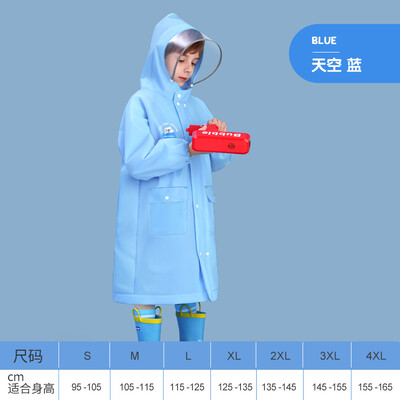 Bērnu lietusmētelis EVA vienreizējās lietošanas lietusmētelis ar skolas somu Skolas pončo zēnu un meiteņu multfilmas bērnu lietusmētelis