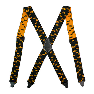 MELOTOUGH Meeste raskeveokite ripatsid, täiselastsed 2/1,5 tolli laiad X seljaosa reguleeritavad elastsed meeste tööripatsid Snow Tree