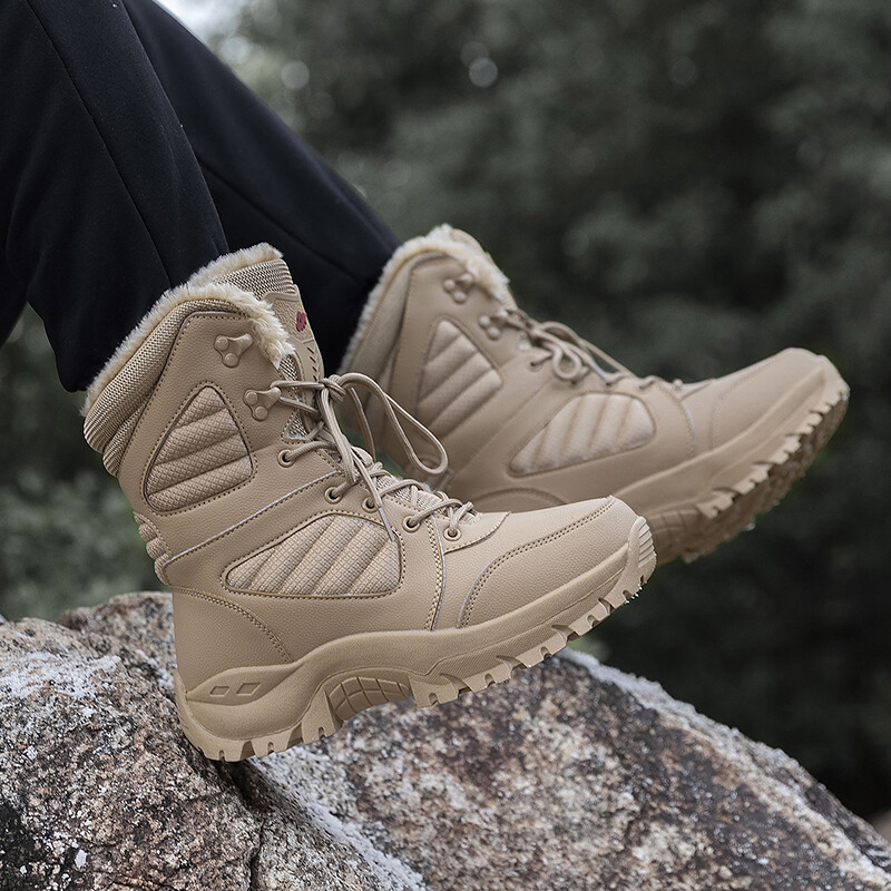 Žieminiai vyriški, aukšti, vandeniui atsparūs batai, vyriški, stori, šilti, dideli, dideli, sniego batai, medvilniniai sportiniai batai