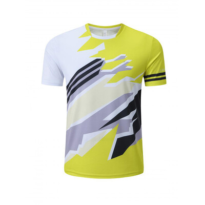 Tricou de badminton cu mânecă scurtă de vară pentru adulți Tricou sport imprimat prin sublimare completă pentru adulți Tricou pentru alergare Livrare rapidă