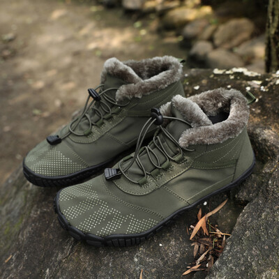 Χειμερινά μποτάκια 2023 Ανδρικά παπούτσια Snow Barefoot Casual Παπούτσια εργασίας εξωτερικού χώρου Γυναικεία παπούτσια ζεστής γούνας ανδρικά παπούτσια στον αστράγαλο Ανδρικά μποτάκια χιονιού συν μέγεθος