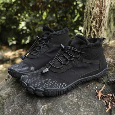 Χειμερινά μποτάκια 2023 Ανδρικά παπούτσια Snow Barefoot Casual Παπούτσια εργασίας εξωτερικού χώρου Γυναικεία παπούτσια ζεστής γούνας ανδρικά παπούτσια στον αστράγαλο Ανδρικά μποτάκια χιονιού συν μέγεθος