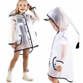 Cute Kids Παιδικό Αδιάβροχο Εξωτερικού Αδιάβροχο Rain Poncho Παιδικό Αδιαπέραστο παλτό βροχής Αγόρι κορίτσι Φοιτητικό αδιάβροχο δώρο