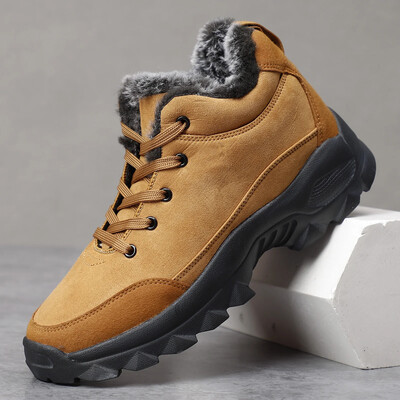 Vīriešu kedas Vīriešu pārgājienu apavi āra kalnu zābaki kāpšanas apavi Zapatos De Hombre ziemas zābaki Teniss, melnas kedas