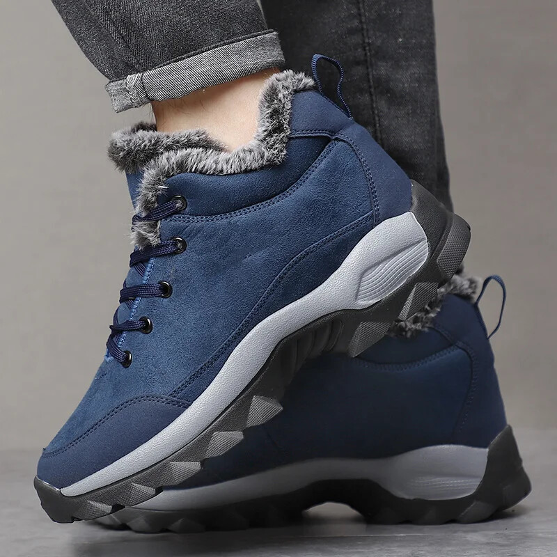 Vīriešu kedas Vīriešu pārgājienu apavi āra kalnu zābaki kāpšanas apavi Zapatos De Hombre ziemas zābaki Teniss, melnas kedas