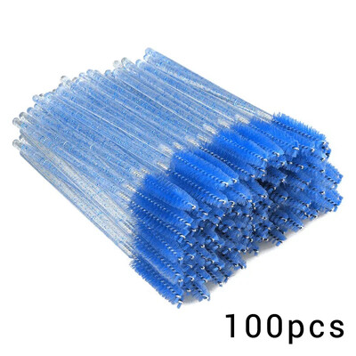 100/300 vnt vienkartiniai blakstienų tušo šepetėliai blakstienų priauginimui antakių ir makiažo blakstienų ritinėlių lazdelės