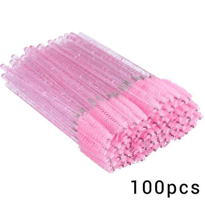 100/300 vnt vienkartiniai blakstienų tušo šepetėliai blakstienų priauginimui antakių ir makiažo blakstienų ritinėlių lazdelės