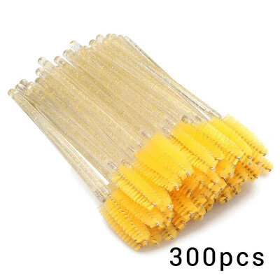 100/300 vnt vienkartiniai blakstienų tušo šepetėliai blakstienų priauginimui antakių ir makiažo blakstienų ritinėlių lazdelės