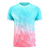 Nova ljetna majica s kratkim rukavima za stolni tenis i badminton, koja se brzo suši, s 3D printom