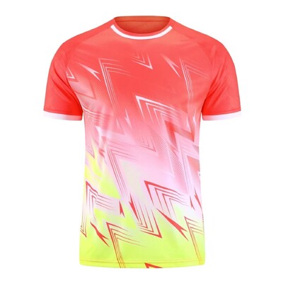 Nova ljetna majica s kratkim rukavima za stolni tenis i badminton, koja se brzo suši, s 3D printom