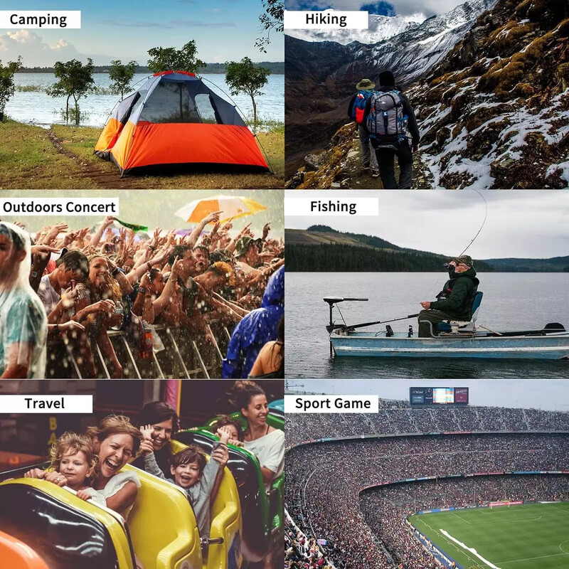 3in1 Pilns pončo pieaugušajiem ūdensnecaurlaidīgs pārvalks vīriešu salokāmi lietusmēteļi ar kapuci lietus vīriešiem vīriešu pončo mētelis vīrietim necaurlaidīgs ceļojums kempings