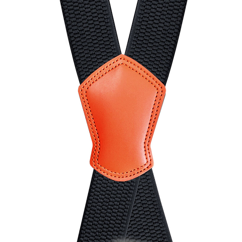 Lieljaudas iekares 3,5 cm plata X-Back ar 4 stipru metāla klipsi, regulējamu elastīgu bikšu lencēm Siksnas vīriešu modes aksesuāri