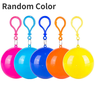 Φορητό Mini Raincoatball Thicken Αδιάβροχα μιας χρήσης Κάπα για ενήλικες έκτακτης ανάγκης αδιάβροχο μπαλάκι με μπρελόκ Unisex