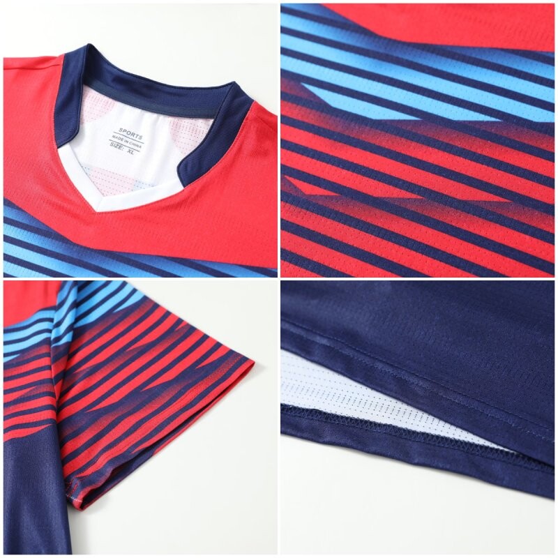 2024 Majice za stolni tenis Par Badminton Baseball Dres kratkih rukava New Championship Dječaci Personalizirana Brzo sušeća sportska odjeća