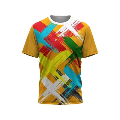 Αστεία Graffiti Tie-dye Harajuku Ανδρικό μπλουζάκι μπάντμιντον πινγκ πονγκ Αθλητικά μπλουζάκια γυμναστικής Μόδα κοντομάνικα μπλουζάκια μεγάλου μεγέθους