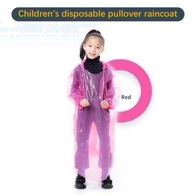 Pelernă de ploaie de unică folosință pentru copii Drumeții în aer liber Rafting Alpinism Proiecte de apă cu poncho de ploaie de unică folosință