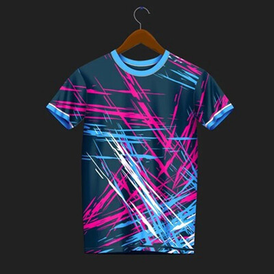 Αθλητικά μπλουζάκια Καλοκαιρινή ανδρική ριγέ στάμπα μπάντμιντον Επιτραπέζιο τένις τρέξιμο Διαγωνισμός γυμναστικής Προπόνηση Ρούχα γυμναστικής Ανδρικά