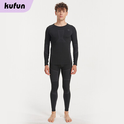 KUFUN Ski Base Layer Skateboard Thermal Apakšveļas Komplekts Apģērbs Mīksts Sieviešu Vīrietis Ziemas Silts Ātri žūstoša Apakšveļa Sviedru uzsūkšana