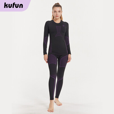 KUFUN Ski Base Layer Skateboard Thermal Apakšveļas Komplekts Apģērbs Mīksts Sieviešu Vīrietis Ziemas Silts Ātri žūstoša Apakšveļa Sviedru uzsūkšana