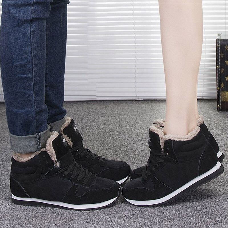 2023. g. Vīriešu zābaki Vīriešu ziemas apavi Modes Sniega zābaki Pāris Liela izmēra ziemas sporta apavi potītes Ziemas zābaki Melni, zili apavi