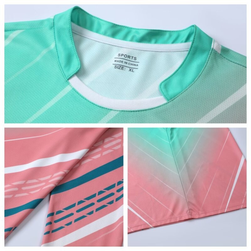 Odjeća dugih rukava za stolni tenis, vrhunska kvaliteta, niska cijena, majica za badminton, 2024, novi muškarci, žene, dres za odbojku, ping-pong, golf