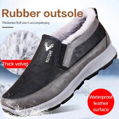 Winter New Waterproof and Snow Proof Ανδρικές μπότες χιονιού Παλιά Beijing βαμβακερά παπούτσια βελούδινα και παχύρρευστα ζεστά βαμβακερά παπούτσια39-44