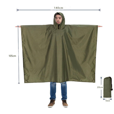 Poncho de ploaie rezistent la rucsac, impermeabil, ușoară, pentru adulți, de urgență, pentru camping, universal, pentru bărbați și femei